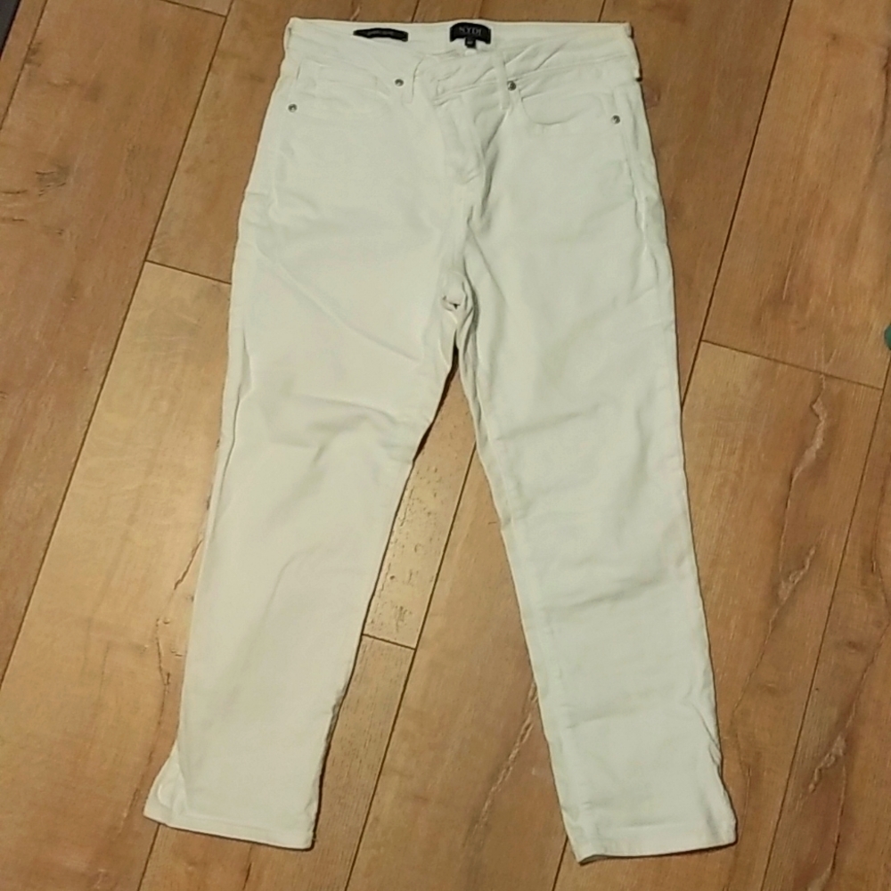 NYDJ Sheri Slim White Jeans - Size 8P